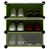 简易鞋柜创意魔片三层组合鞋子收纳柜防尘宜家组装式鞋架方便包邮