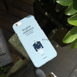 韩国原创苹果手机壳iPhone6 plus磨砂硬壳漫画男5s保护套独家SE