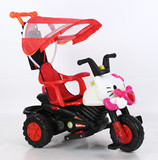 儿童电动摩托车三轮车 宝宝婴儿脚踏手推车 多功能包邮 甲壳虫