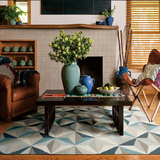 摩登 北欧宜家现代简约地毯 印度进口手工羊毛编织客厅卧室地毯