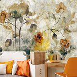 客厅沙发背景墙纸立体个性定制大型壁画卧室壁纸复古怀旧简约风格