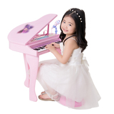 贝芬乐儿童电子琴带麦克风女孩玩具1-3-6岁早教启蒙音乐小孩钢琴