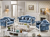 简约田园欧式布艺沙发组合客厅实木家具大小户型简欧单人双人三人