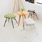 特价简约现代伊姆斯小凳创意梳妆凳子美甲实木软包可拆洗宜家餐椅