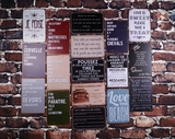 新促销复古铁皮画酒吧咖啡馆餐厅装饰画家居墙壁饰贴字母铁艺海报