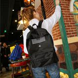 BIGBANG韩版GD权志龙同款刺绣双肩包女学院风书包休闲旅行背包