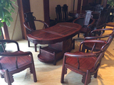 红木茶桌 东非红酸枝加高加大腰形茶桌椅组合 实木家具泡茶桌茶台