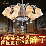 欧式玉石吊灯水晶灯锌合金吸顶灯现代大气LED灯具客厅卧室餐厅灯