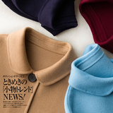 日本代购 冬新品澳洲进口手工双面羊绒羊毛呢大衣女中长款外套女