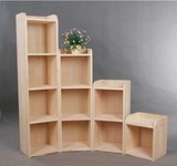定制简易书架书柜实木创意自由组合储物格子柜置物收纳小柜子