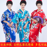 日式印花长款日本和服 影楼写真演出服 成年女装浴衣室内服装