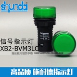 正品品质施耐德XB2BVM3LC BVB3LC绿色LED信号灯指示灯24V220V380V