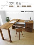 日式纯实木书桌白橡木电脑桌书架组合办公桌写字桌抽屉可拆卸特价