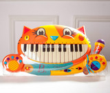 现货秒发美国B.Toys大嘴猫儿童音乐钢琴玩具宝宝益智早教电子琴正