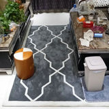 时尚欧式宜家客厅地毯茶几沙发地毯简约现代卧室床边手工晴纶地毯