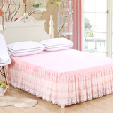 夏天新款韩版公主蕾丝床裙 1.8m 欧式单件床罩1.5米床特价包邮