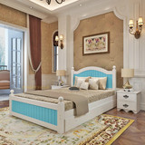 实木床白色木床1.5米欧式双人床1.8单人床1.35米1.2米公主儿童床