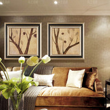 精美欧式美式现代简约客厅装饰画餐厅挂画玄关沙发背景墙有框玻璃