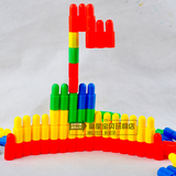 大号子弹头积木拼插益智玩具幼儿园桌面儿童拼装早教塑料积木包邮