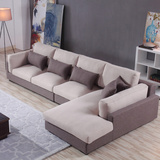棉麻乳胶羽绒布艺沙发组合可拆洗 北欧宜家客厅非同沙发现代简约