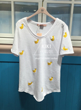 JUCY JUDY专柜正品代购2016夏款 百搭香蕉图案T恤女 JQTS322B-368