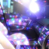 汽车内饰DJ氛围灯 音乐灯声控节奏灯车载用品 七彩爆闪改装气氛灯