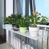 绿萝长方形栏杆壁挂式花架子铁艺多层阳台挂架多肉植物悬挂花盆架