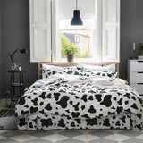 纯棉四件套 黑白斑点1.5m1.8米床上用品 奶牛全棉春夏床单被套