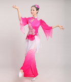 2016新款古典舞蹈演出服装女秧歌服扇子民族伞舞广场表演现代舞蹈