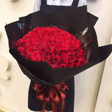 西安同城鲜花速递99朵花束生日送女友表白求婚红玫瑰香槟送花上门