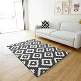 百搭几何新款可定制 北欧现代简约客厅地毯地垫茶几毯 可洗不掉毛