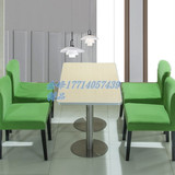 促销咖啡厅桌椅甜品奶茶快餐店桌椅西餐厅桌椅组合2人4人位方形桌