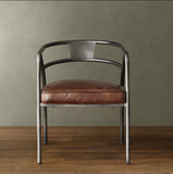 美式复古铁艺餐椅电脑椅时尚休闲椅奶茶店椅咖啡厅椅创意软垫凳子