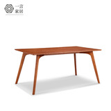 美式现代北欧简约时尚实木1.6米1.2米长方形餐桌办公桌咖啡桌包邮
