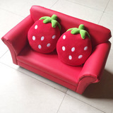 新款儿童皮艺草莓沙发婴幼儿园组合小沙发韩式卡通宝宝座椅榻榻米