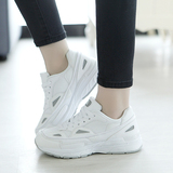 春夏季韩版运动鞋女网鞋透气百搭白鞋休闲鞋学生厚底跑步鞋单鞋子
