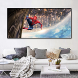 蜘蛛侠客厅装饰画复仇者联盟卧室餐厅挂画海漫威超级英雄电影海报