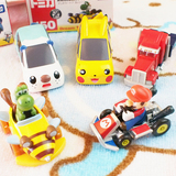 日本限量TOMY多美卡卡通公仔皮卡丘合金汽车儿童玩具车模型叠叠乐