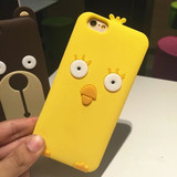 韩国小黄鸡iPhone6S手机壳苹果6plus硅胶保护套5s卡通可爱小熊潮