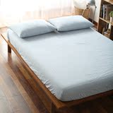 水洗棉纯色床单单件床笠1.5m1.8m床全棉席梦思床垫保护套学生床单