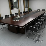 会议桌大长条桌简约现代电脑桌椅实木贴皮办公桌时尚职员培训桌子