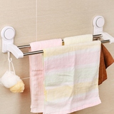 厨房置物架 卫生间浴室免打孔厕所强力吸盘洗手间挂吸壁式毛巾架