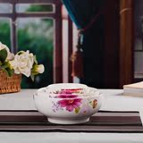 家用陶瓷碗骨瓷餐具套装创意米饭碗韩式泡面碗大汤碗碟套装简约