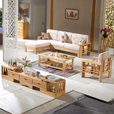 套房实木沙发组合中式沙发实木沙发床榉木 功能伸缩沙发床两用