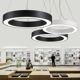 现代简约LED铁艺创意艺术圆形个性办公会议室写字楼工程吸顶吊灯