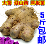 5斤31.5元包邮 新鲜紫大薯紫山药紫淮山脚板薯农家自种有机农产品