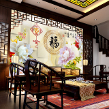 中式古典电视背景墙 组合拼图玉雕微晶艺术墙砖高端商业背景瓷砖