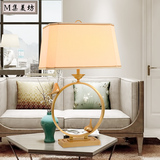 现代中式纯铜小鸟设计装饰创意样板简约美式客厅卧室书房全铜台灯