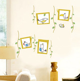 田园清新小鸟墙贴卧室温馨书房儿童房创意床头装饰品贴画墙壁贴纸