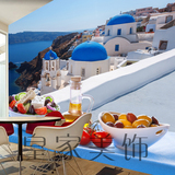欧式大型壁画爱琴海海景客厅酒店餐厅沙发卧室墙纸地中海背景墙